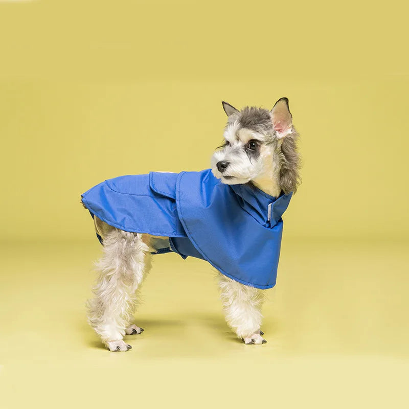 Pets Dog Clothes Hooded Pet Raincoats Strip Dogs Rain Coat