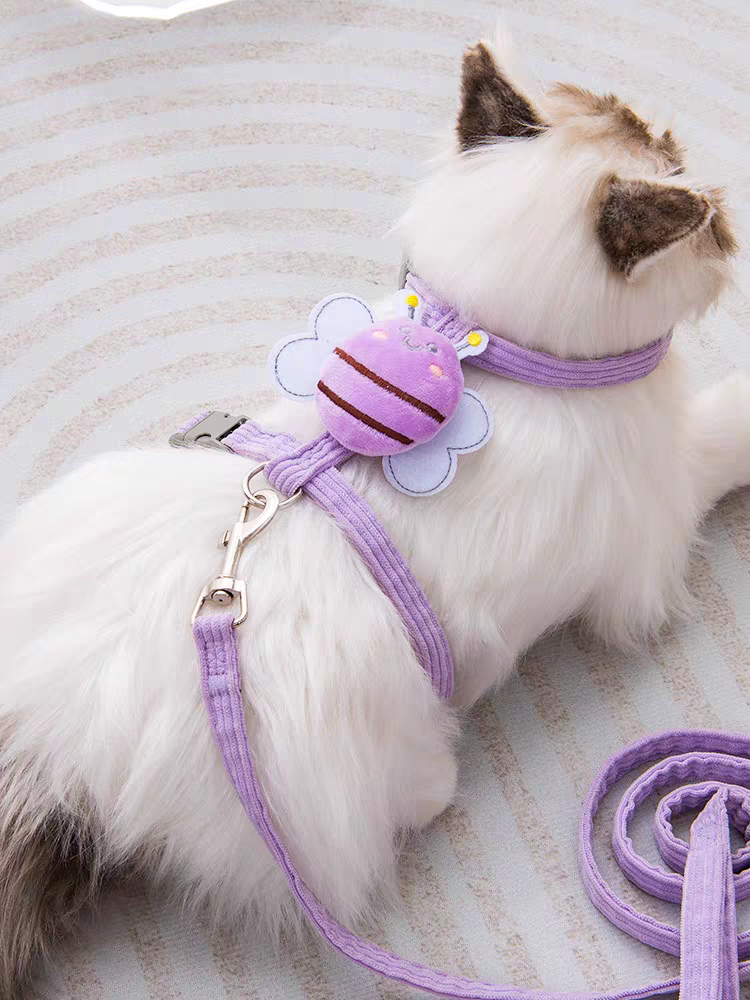 Bee Shape Cat Harness Traction Rope