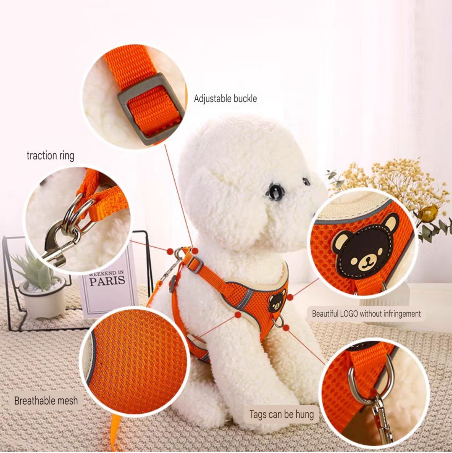 Vest style dog leash